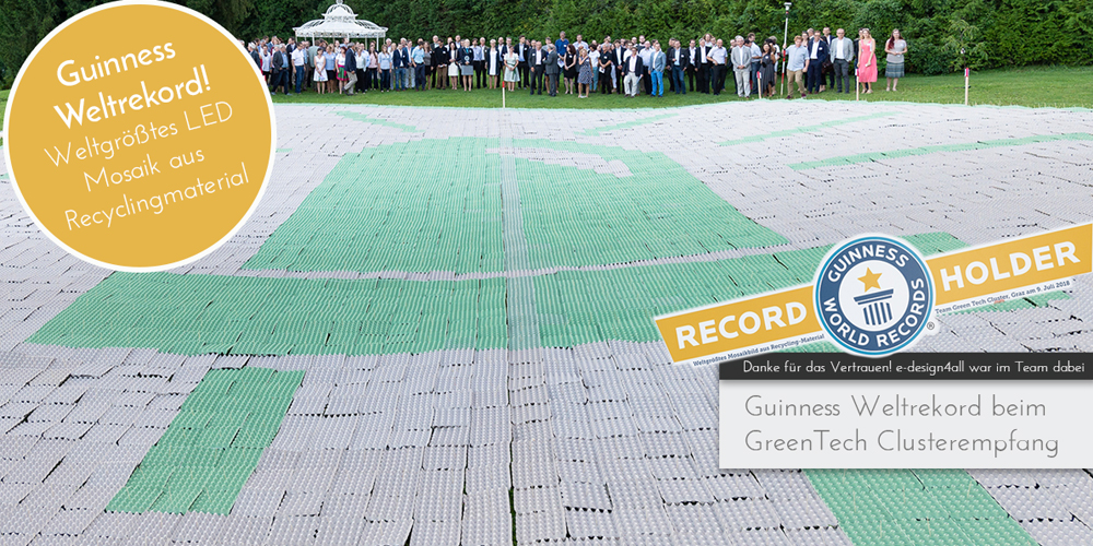 e-design4all Green Tech Guinness Weltrekord