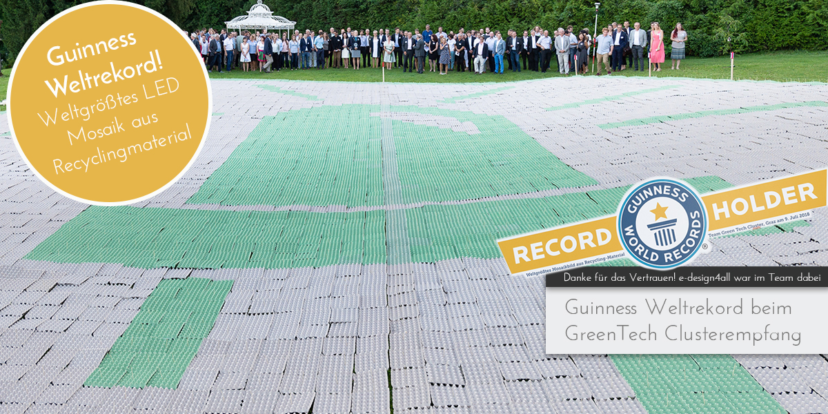 e-design4all Green Tech Guinness Weltrekord